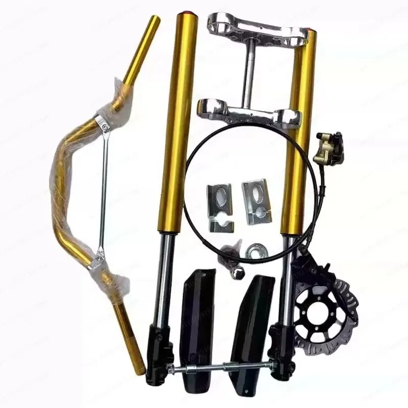 【Smart】Off-Road Motorcycle Front Fork Kit – 650/710/735/800mm Inverted Shock Absorber With Steering Stem & Front Brake