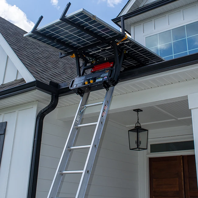 Hydraulic Lifting Cat For Solar Panels Aluminum Alloy Ladder Escalera Paneles Solares