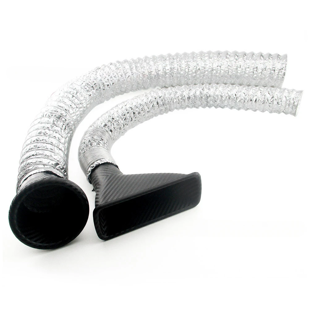 Auto Modifikation Kohle faser Muster Einlass Trend Quadrat Runde Front Bar personal isierte Luftkanal Trend