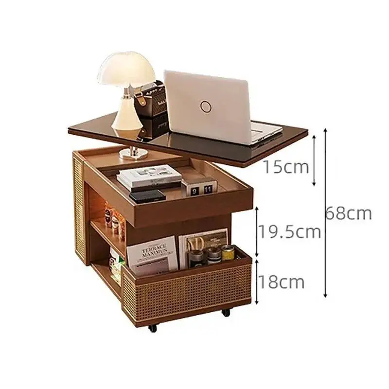 

Minimalist Vintage Modern Trendy Storage Coffee Table Multifunctional Center Table Storage Design Mesa De Centro Sala Furniture