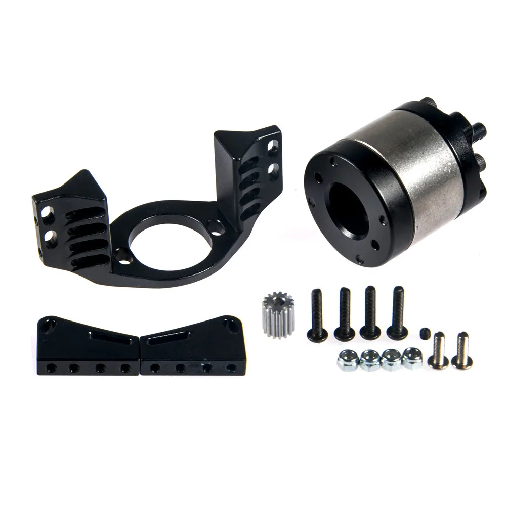 MIBIDAO Transmission Case Aluminum Center 1:5 Planetary Gearbox For 1/10 RC Crawler D90 Upgrade Parts