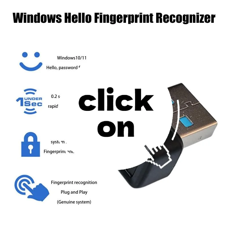 

USB-модуль считывания отпечатков пальцев, портативный мини-ключ безопасности для ноутбука, ПК, разблокировка распознавания пароля по отпечатку пальца