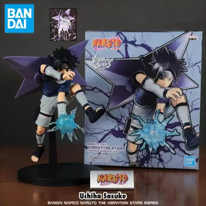 

В наличии Bandai, оригинальные фигурки Наруто Саске, аниме, экшн-модели, мультяшные куклы, настольные игрушки, декор, праздничные подарки, подарок на день рождения