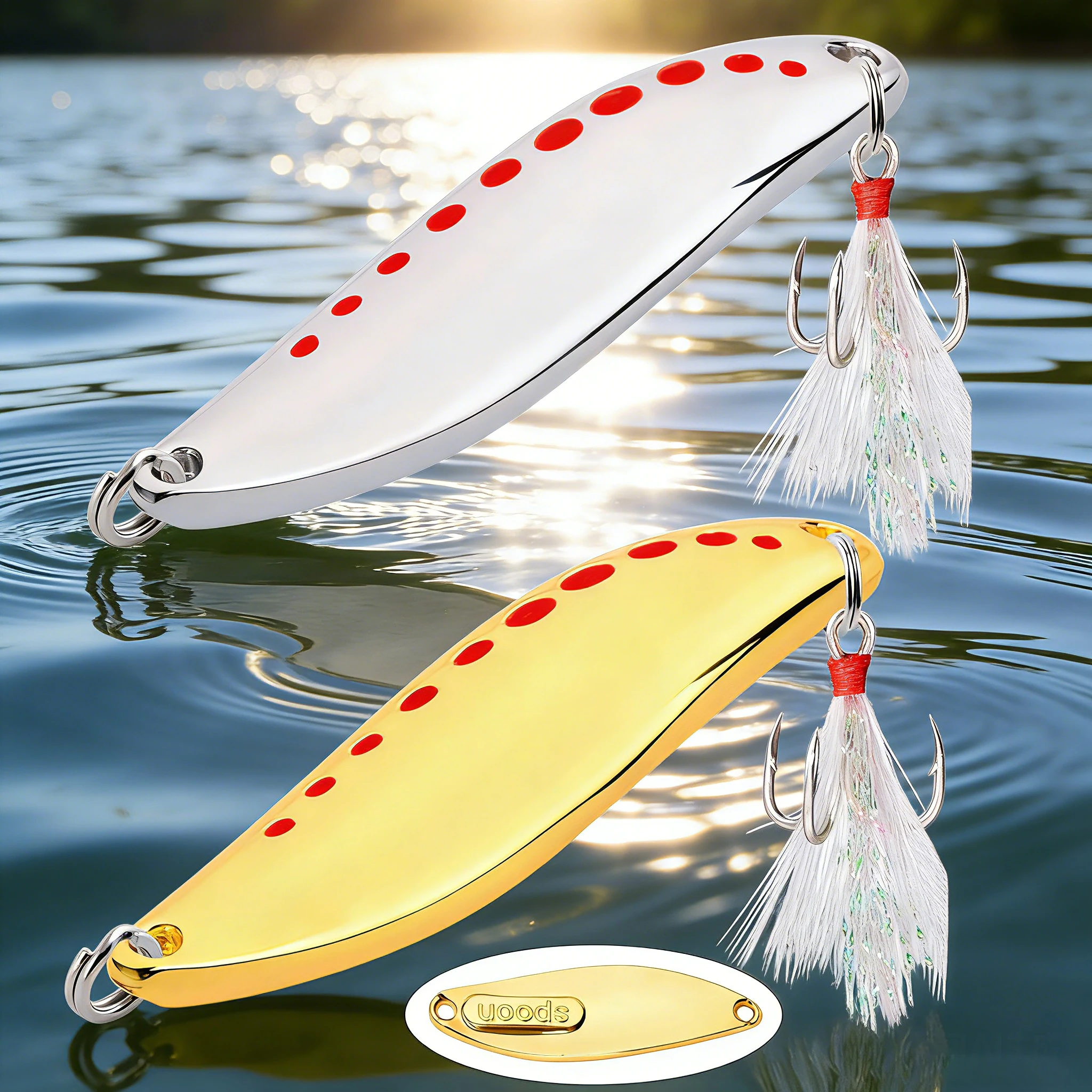 Metal Vib Leech Spinners Spoon Lures 2.5g 5g 7.5g 10g 15g 20g 25g 30g Sztuczna przynęta Przynęta wędkarska na okonie szczupaki