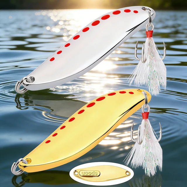 Metal Vib Leech Spinners Spoon Lures 2.5g 5g 7.5g 10g 15g 20g 25g 30g Sztuczna przynęta Przynęta wędkarska na okonie szczupaki