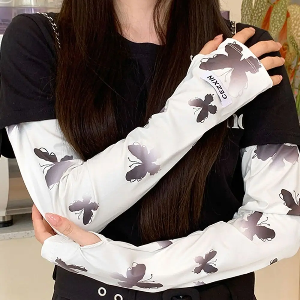 Nuevo Mangas de seda de hielo UPF50 + manga larga de brazo protección UV mangas
