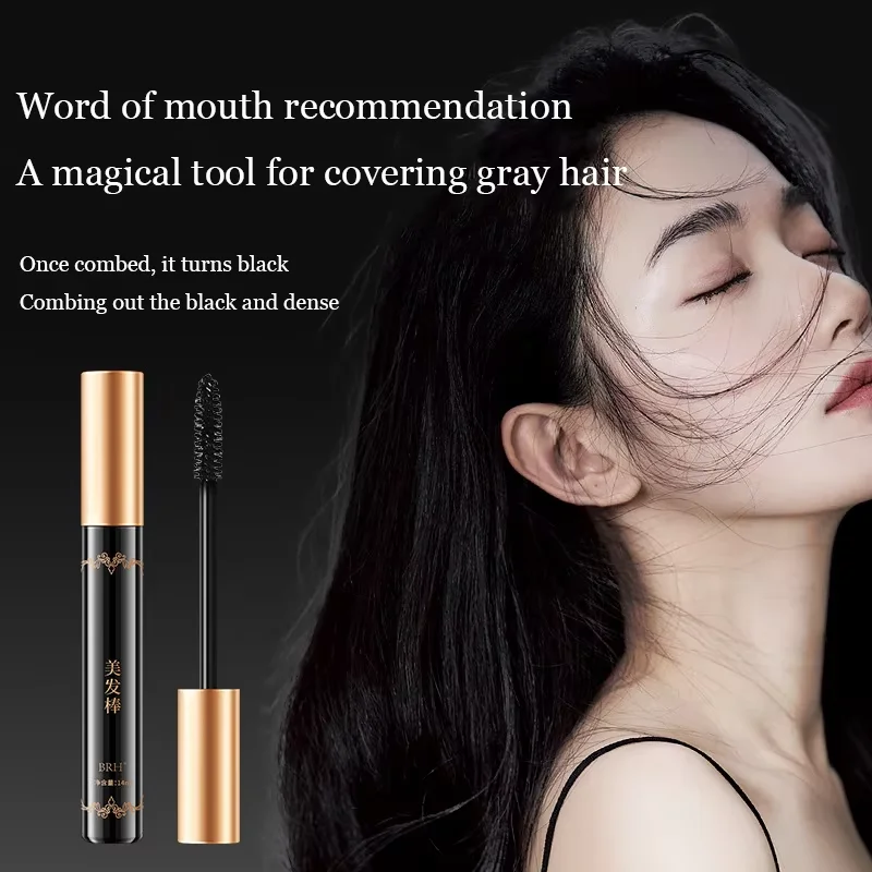 Fast-acting Temporary Hair Color Pencil,Hair Root Touch-Up Sticks,Disposable Eyelash Hair Dye Stick to Cover Gray Hair,Hair Dye
