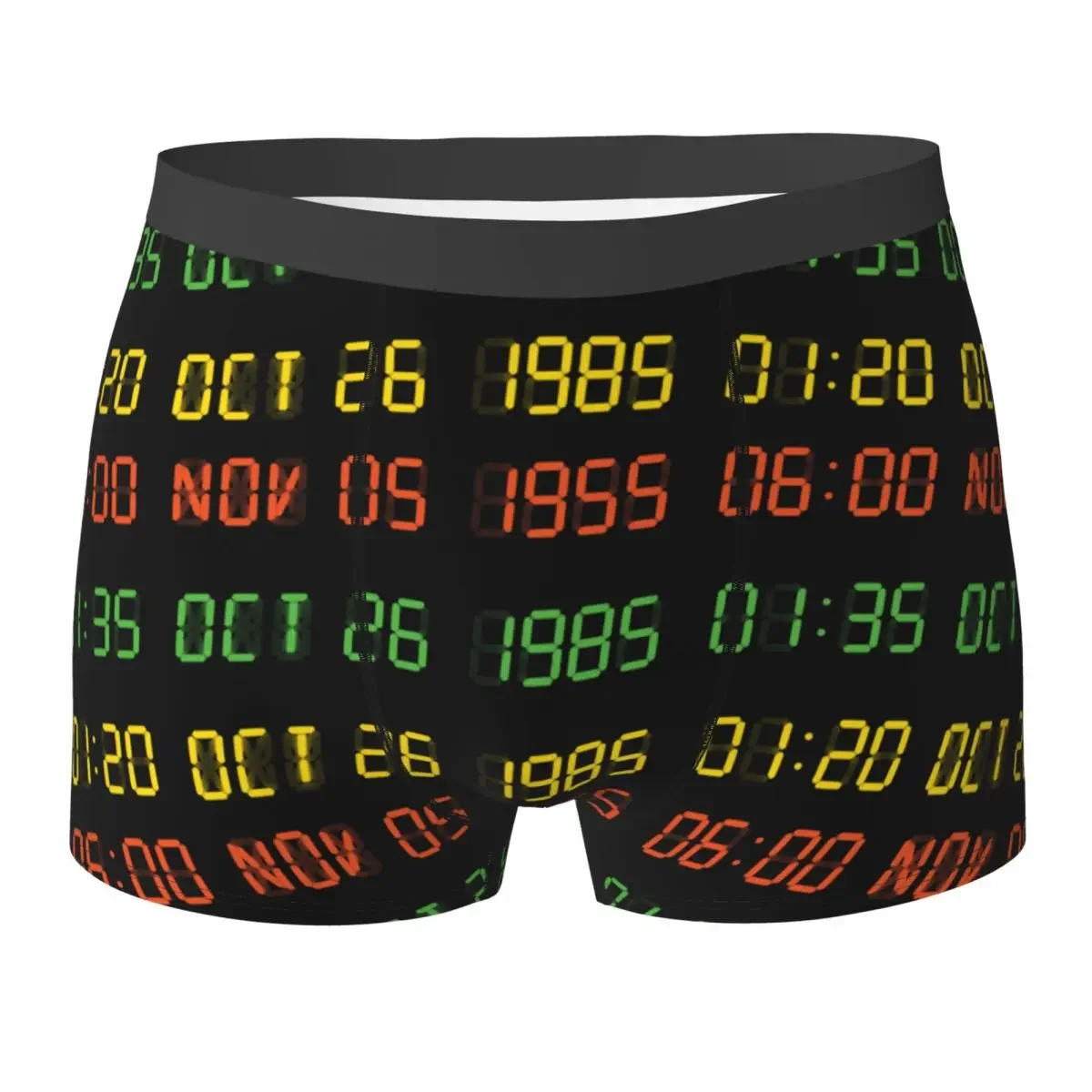 Men's Time Circuits Boxer Shorts Panties Soft Underwear Back To The Future Male Novelty Underpants