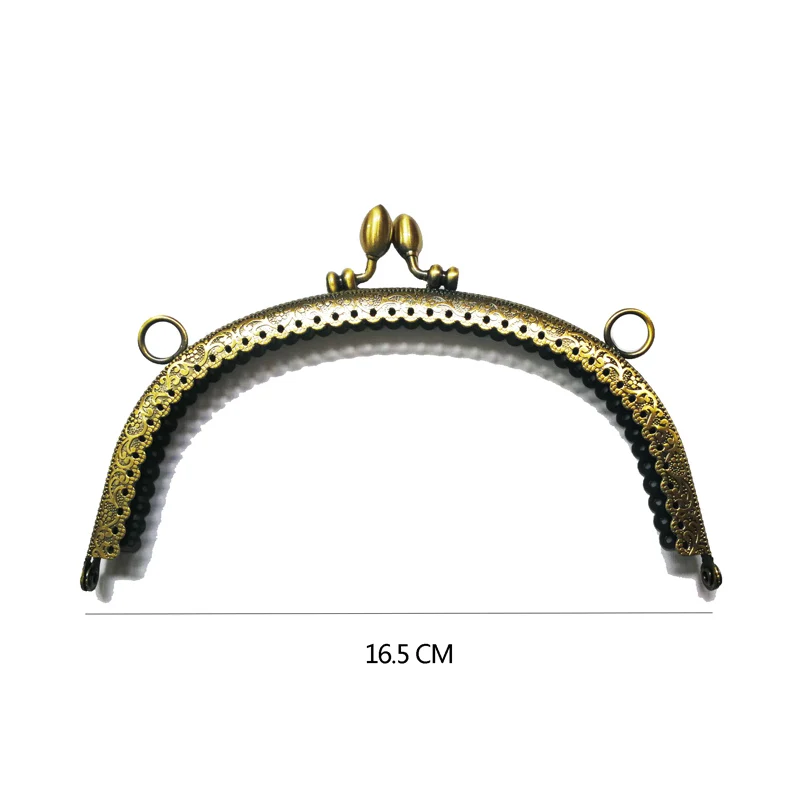 20.5cm Metal Purse Frame Wallet Closure DIY Buckle Lock Bag  Handle Bronze For Clutch Closure  Hardware Accessories10pcs/lot