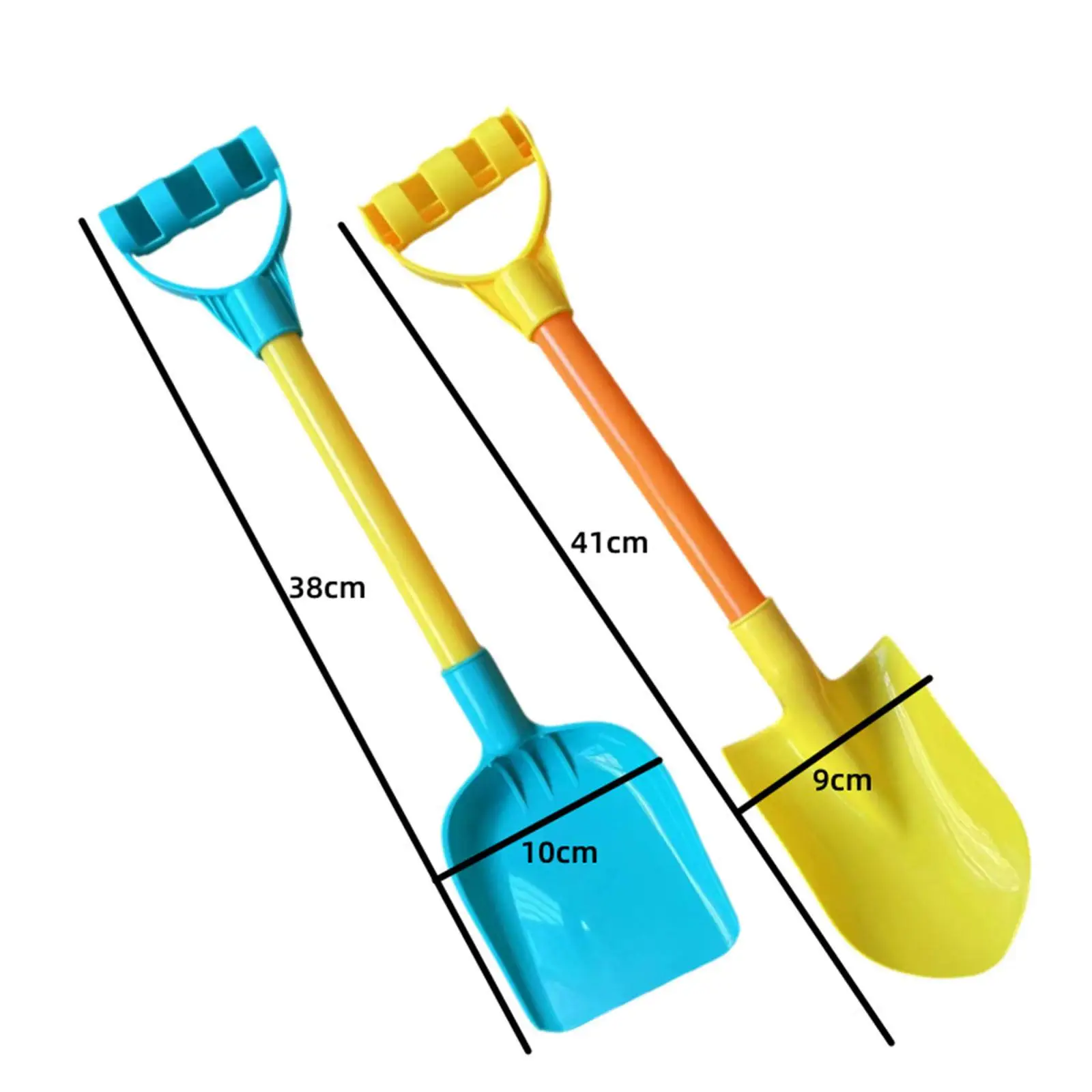 2x giocattoli con pale per sabbia, robuste palette da neve, palette per attrezzi da giardino per bambini, giocattoli per bambini, ragazze e ragazzi