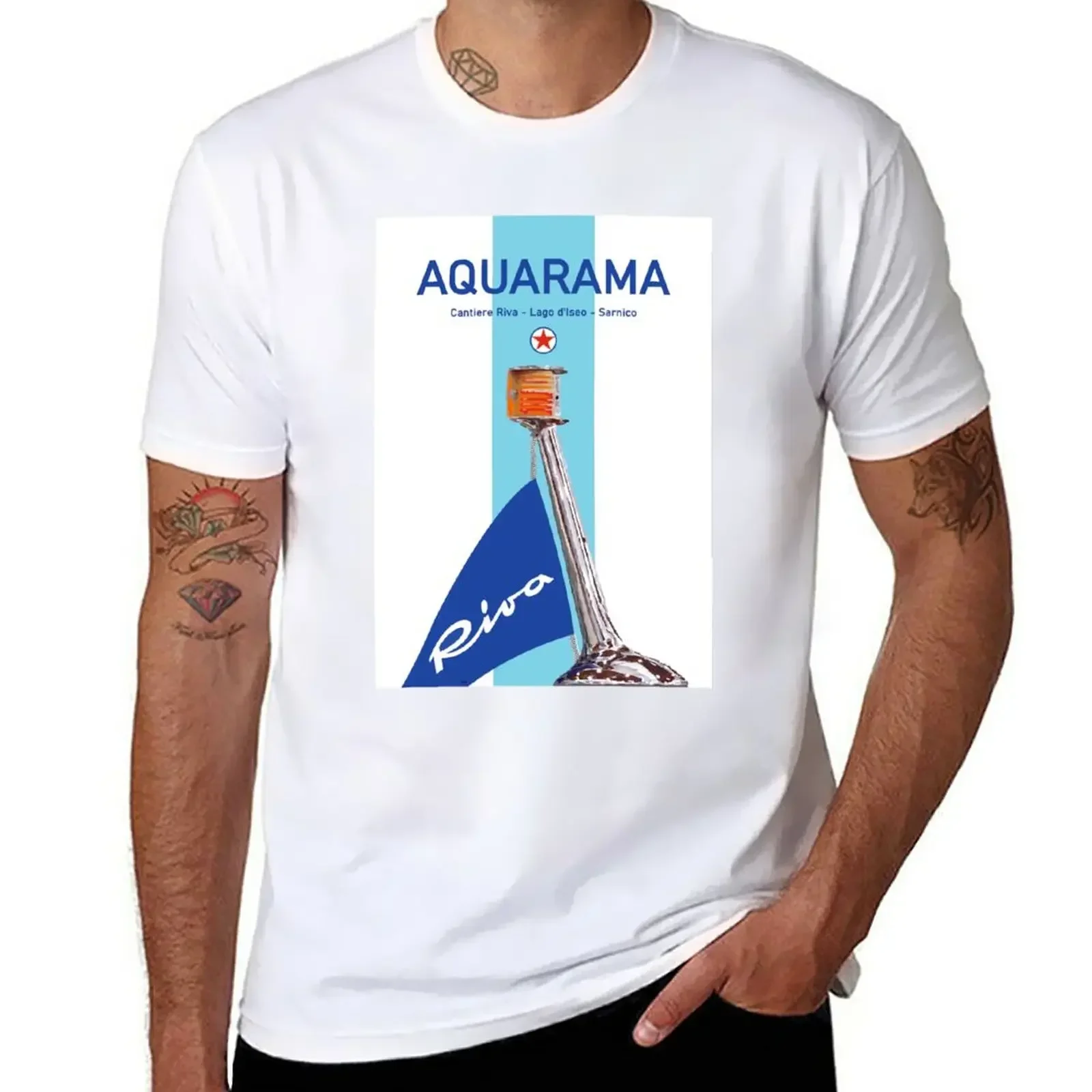 Summer harajuku shirt New Riva Aquarama Italy Runabout Classic Yacht Shirt kawaii clothes shirts graphic tees mens t shirts pack