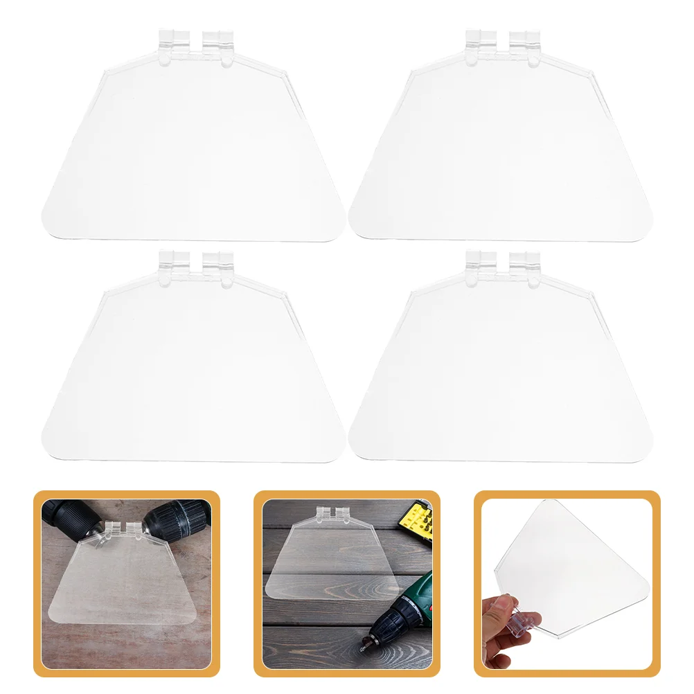 4 Pcs Grinder Accessories Plastic Bench Guard Device Eyeshield Replacement Kit Grinders Goggles Cover