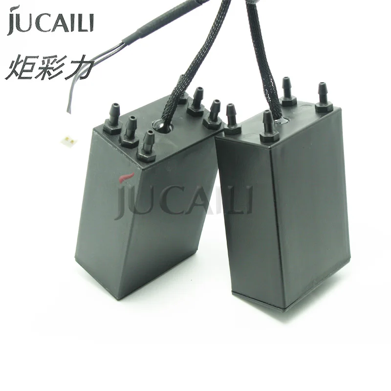 JUCAILI 2pcs 6 Ways UV/Solvent Ink Sub Tank for In_fi_ni_ti Cry_stal_jet All_win Solvent Printer Solvent Ink Sub Tank