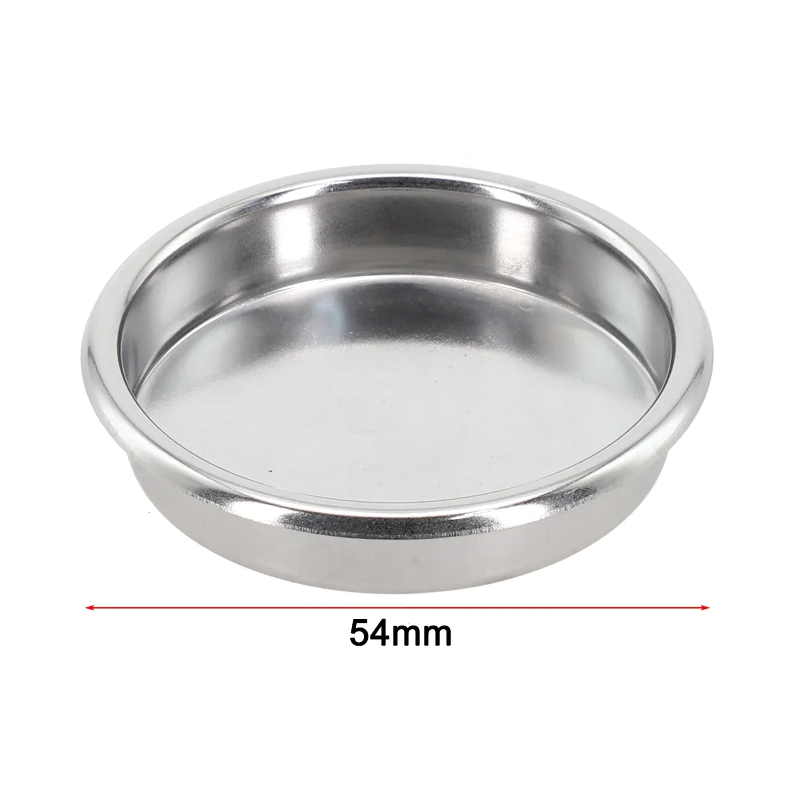 1pc Coffee Blind Filter Basket 51 58mm StainlessSteel Non Pressurized Filter Cup For Backwashing In Semiautomatic Coffee Machine