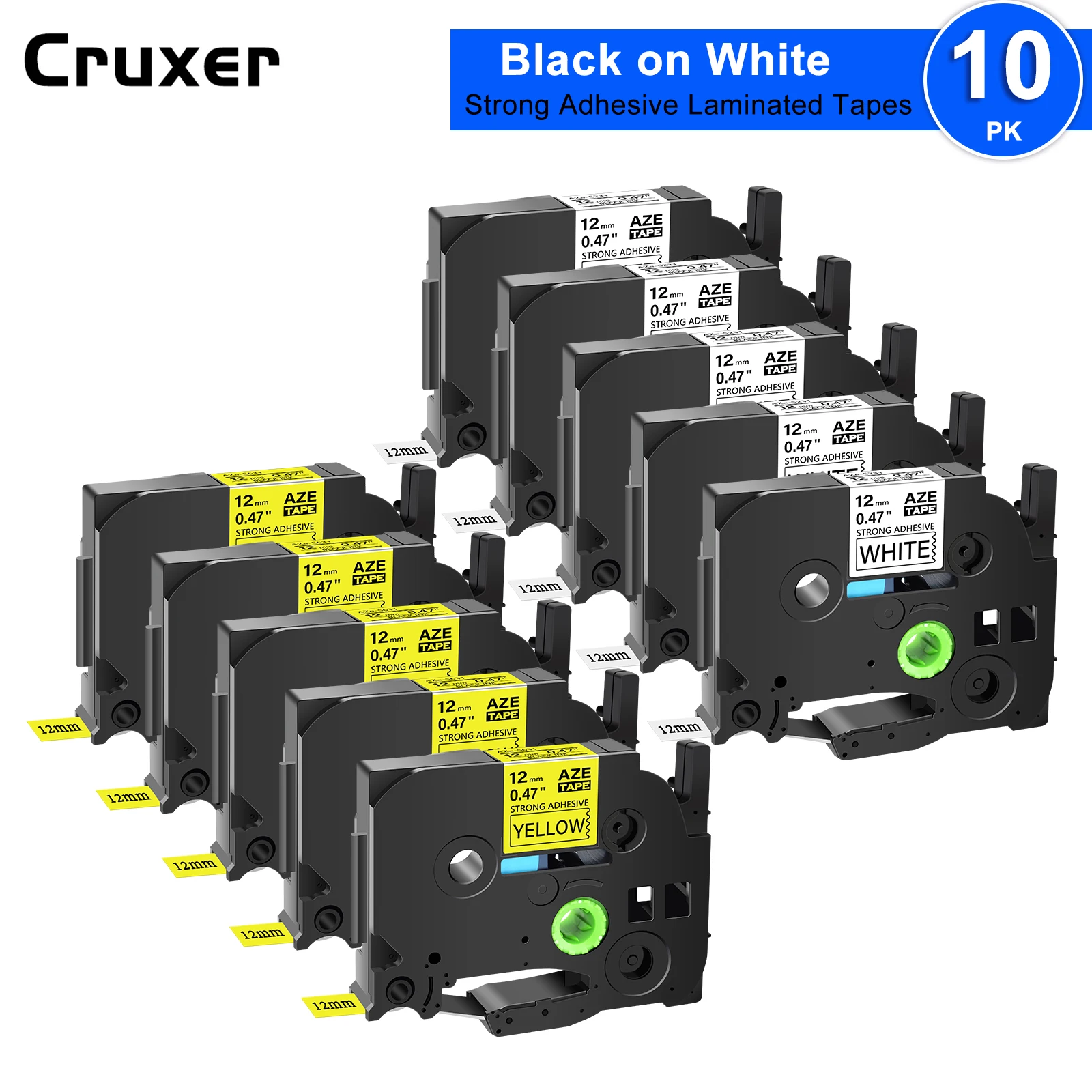 3-20PK Strong Adhesive Label Tape Compatible for Brother TZe TZ-S231 S631 tz-S241 Tz-S131 Tape For P-Touch PT-E100 Label Printer