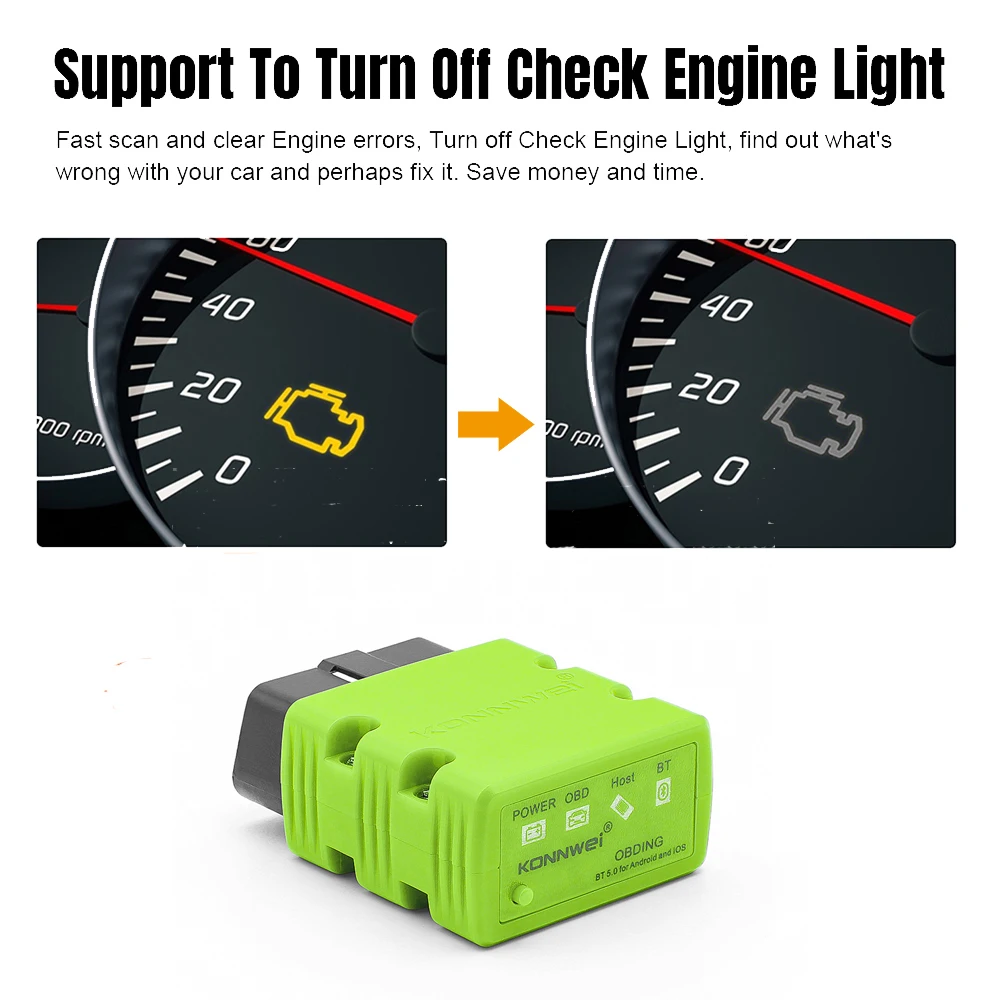KONNWEI KW902 ELM327 V1.5 بلوتوث 5.0 Obd2 الماسح الضوئي ELM 327 PIC18F25K80 محرك فحص ماسح السيارة obd 2 قارئ رمز التشخيص
