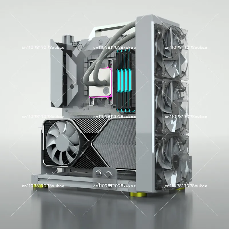 Caja de PC Abierta, Marco para ITX, MATX, ATX, EATX, Gabinete para Gamers, Refrigeración Líquida DIY, Chasis Creativo para PC de Escritorio, Gabinete Gaming MOD