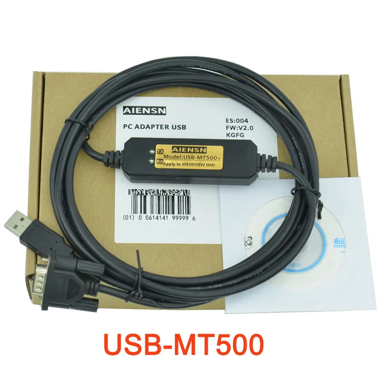 

USB-MT500 Programming cable for WENVIEW Easyview MT506/MT508/MT509/MT510 Touch panel HMI Data Downloading with Adapter