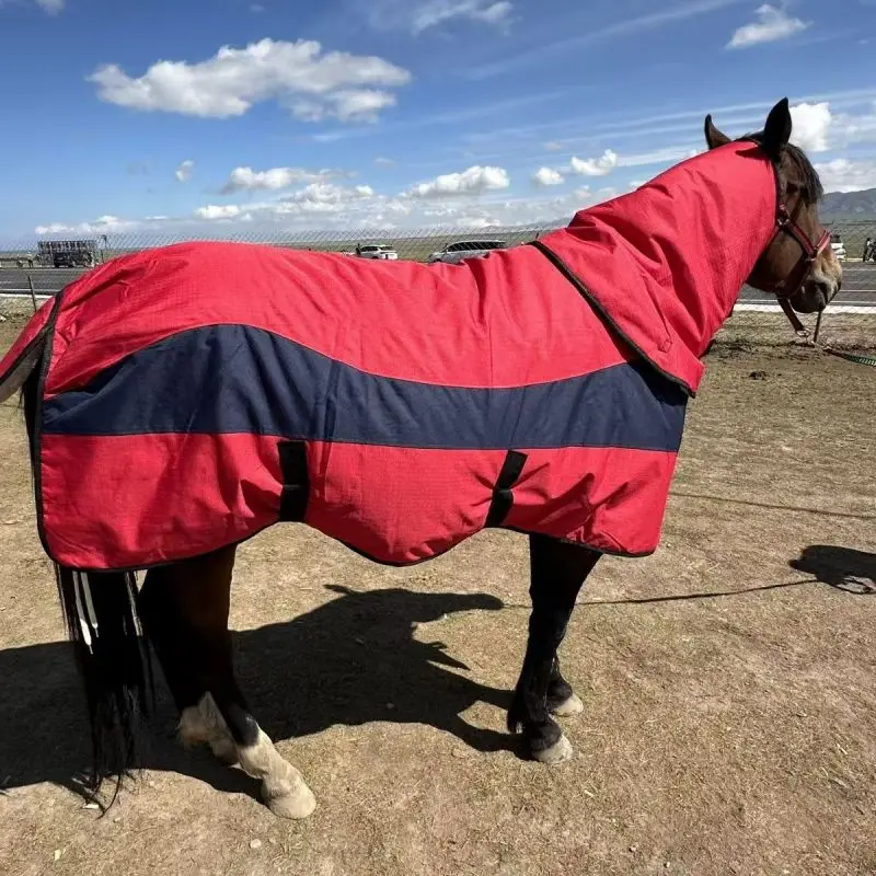 2024 New Winter Warm Cotton Equestrian Equipment Horse Rugs Turnout Blanket Waterproof Winderproof Harness Cover Horse Equipment