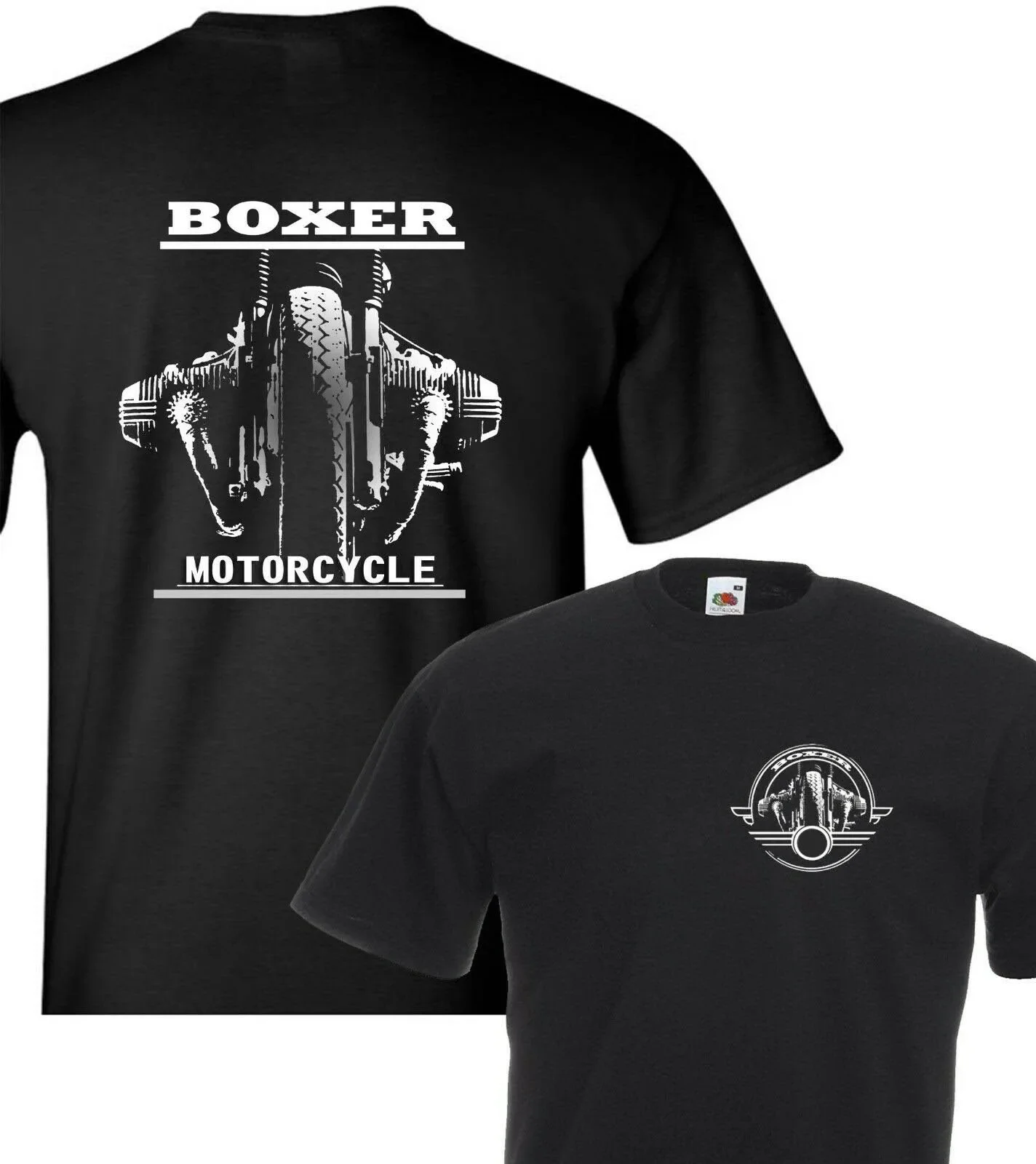 Double Side R 1200Gs Boxer Classic Motorcycle Power Biker Motorrad 2019 T Shirts for Men Cotton Summer Style Men T Shirt Clothes