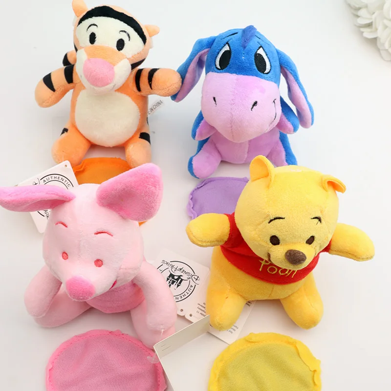 12 سنتيمتر أنيمي ويني ذا بوه الأسرة ديزني محشوة اللعب Kawaii خنزير صغير Eeyore دمية مضحك هدايا لصديقة أشياء لطيف للفتيات #6