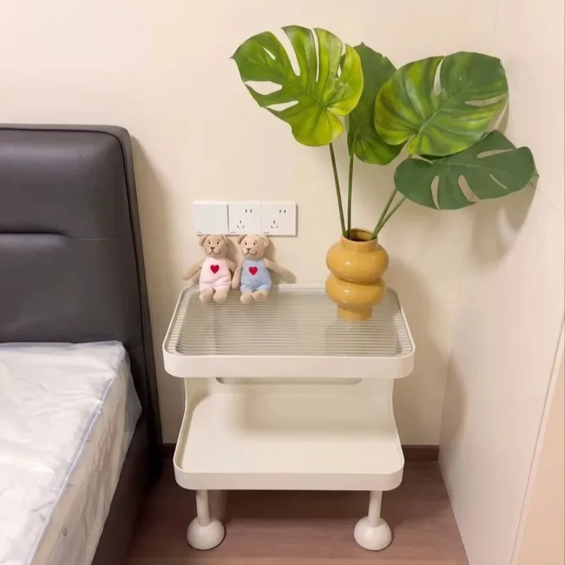 Nightstand Alternative, Small Home Bedroom Side Cabinet, Mid-Century Creative Shelf, Kids Bedside Storage Rack