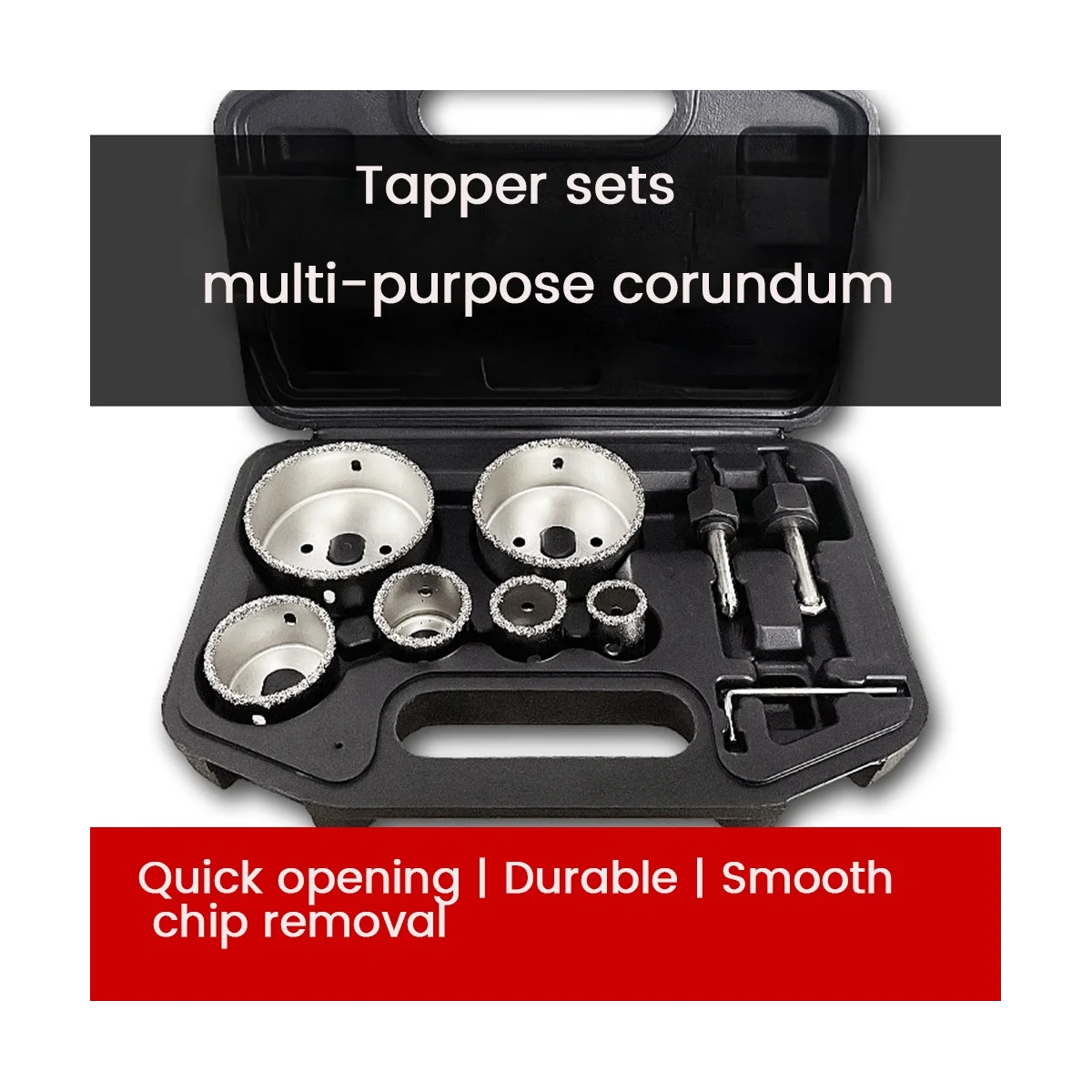 Набор сверл с алмазным покрытием для плитки, стекла, керамики, 9 шт., сверла для электроинструментов, 22 мм-73 мм