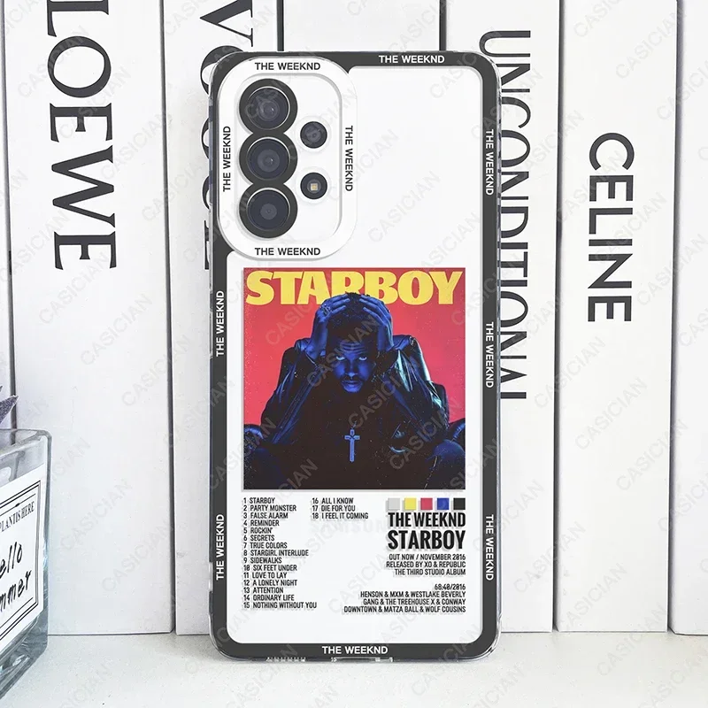 Case For Samsung Galaxy A52 A53 A54 A73 S20 FE S21 Plus S22 S23 S24 Ultra 5G Fundas The Weeknd Minimalist Poster Cover