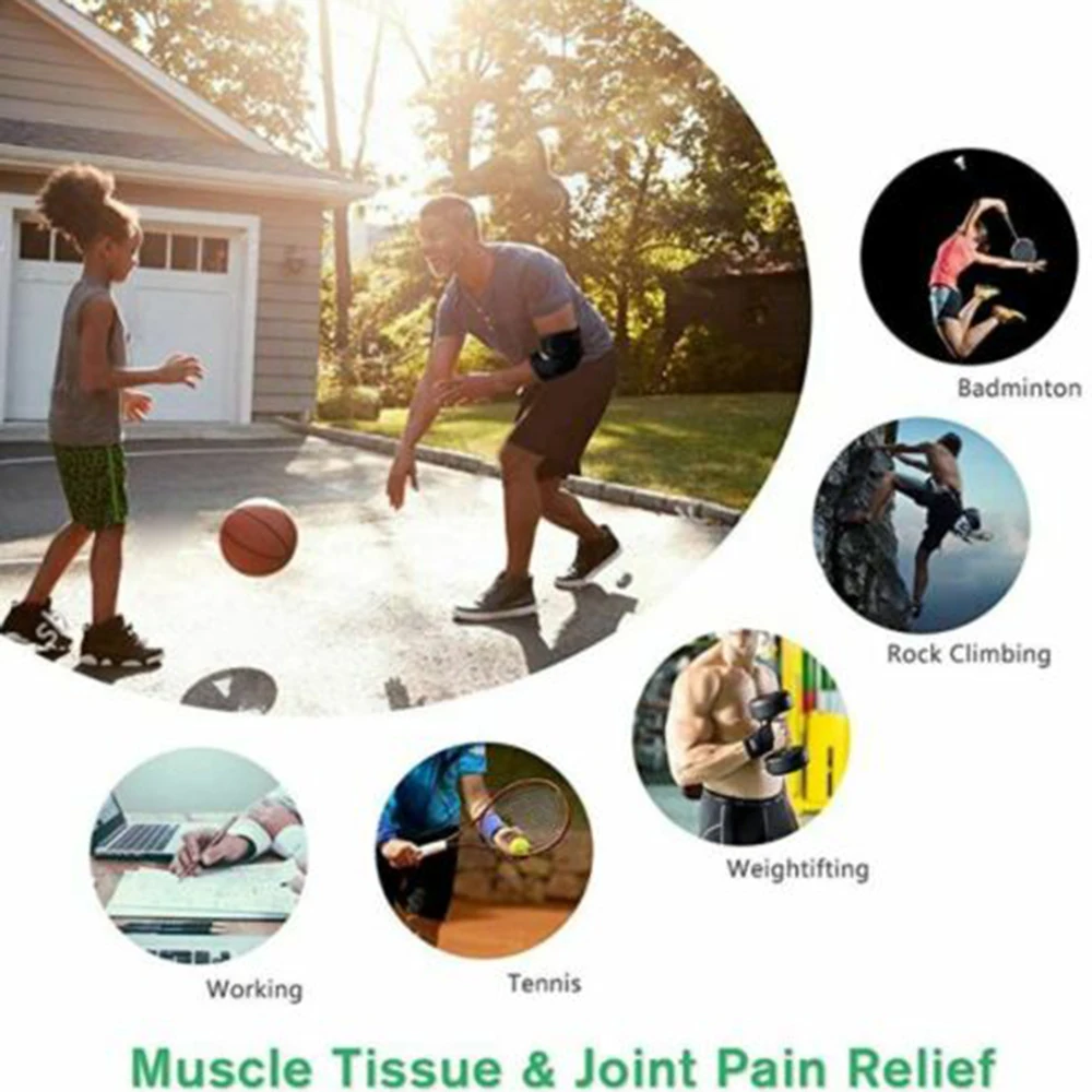 Breathable Gym Pad Adjustable Tennis Elbow Support Arthritis Golfers Strap Spring Elbow Brace Elbow Protection