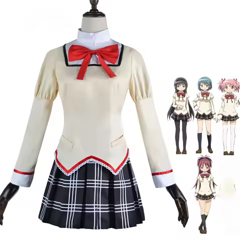 Kaname Madoka Akemi Homura Cosplay Costume School Uniform Puella Magi Madoka Magica Adult Anime Halloween Costumes Women Game