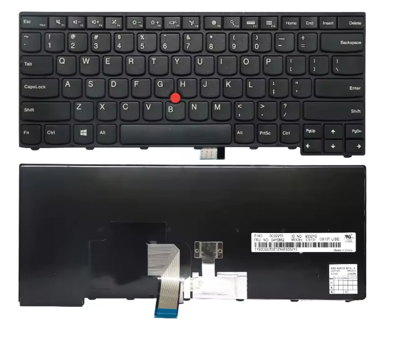 Nuevo teclado estadounidense con punto con retroiluminación para Lenovo T440 T440P T440s T431 E431 L440 T431S E440 L450 L460 T450 T450S T460 E431