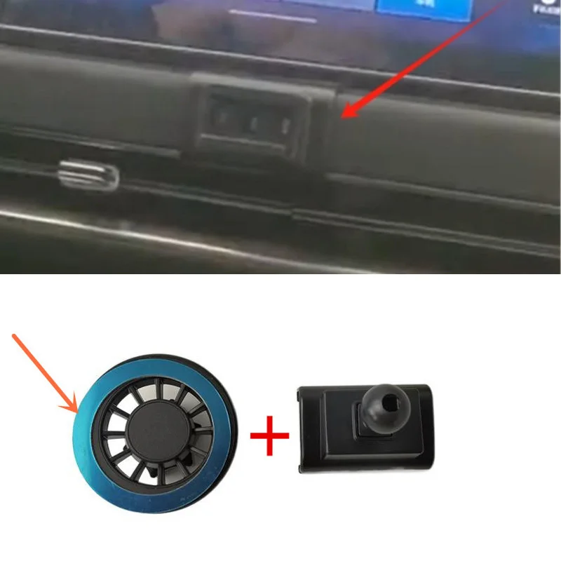 1Set ABS المواد البلاستيكية ل 2020-2023 GMW ORA GWM جيد القط خاص سيارة حامل هاتف مغناطيسي كتيفة ثابتة حامل المحمول