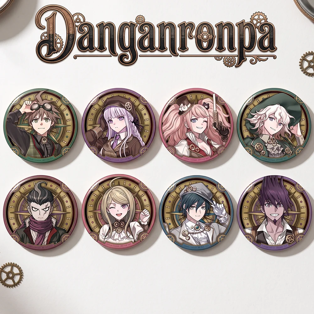Danganronpa Kyoko Kirigiri Nagito Komaeda Chiaki Nanami Badge Cosplay Cute Anime Acrylic Stand Keychain Backpack Decoration Gift