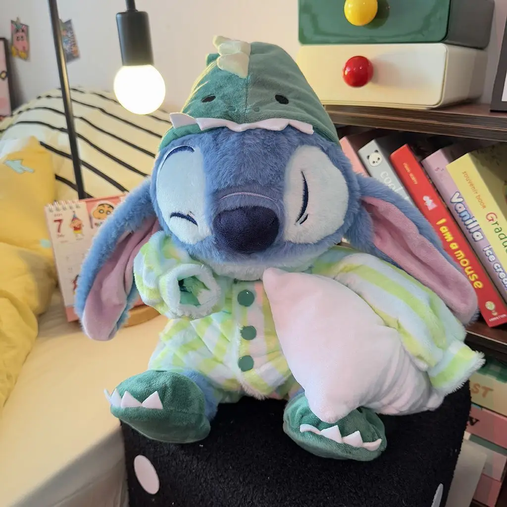 

﻿ 30-40cm New Cute Stitch Dinosaur Sleepwear Lilo&Stitch Plush Doll Toy Summer Dream Series Plushies Pillow Kids Birthday Gift