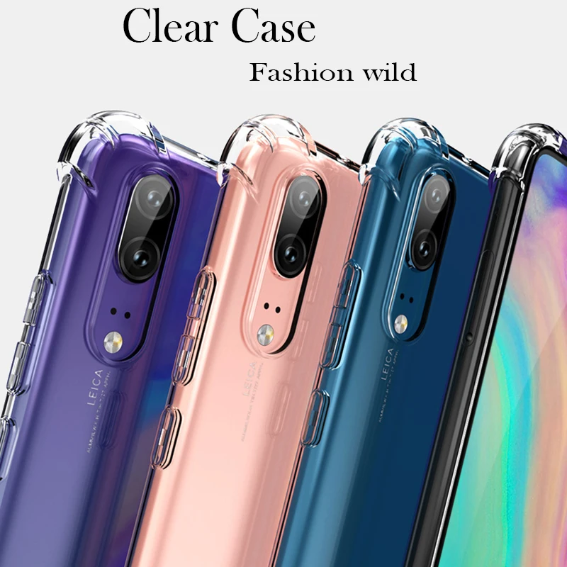 360 Protect Airbag Soft TPU Transparent Silicone Case Cover For Huawei P30 P10 Plus P20 Mate 9 10 20 Pro Nova 3 3i 4 4e Lite