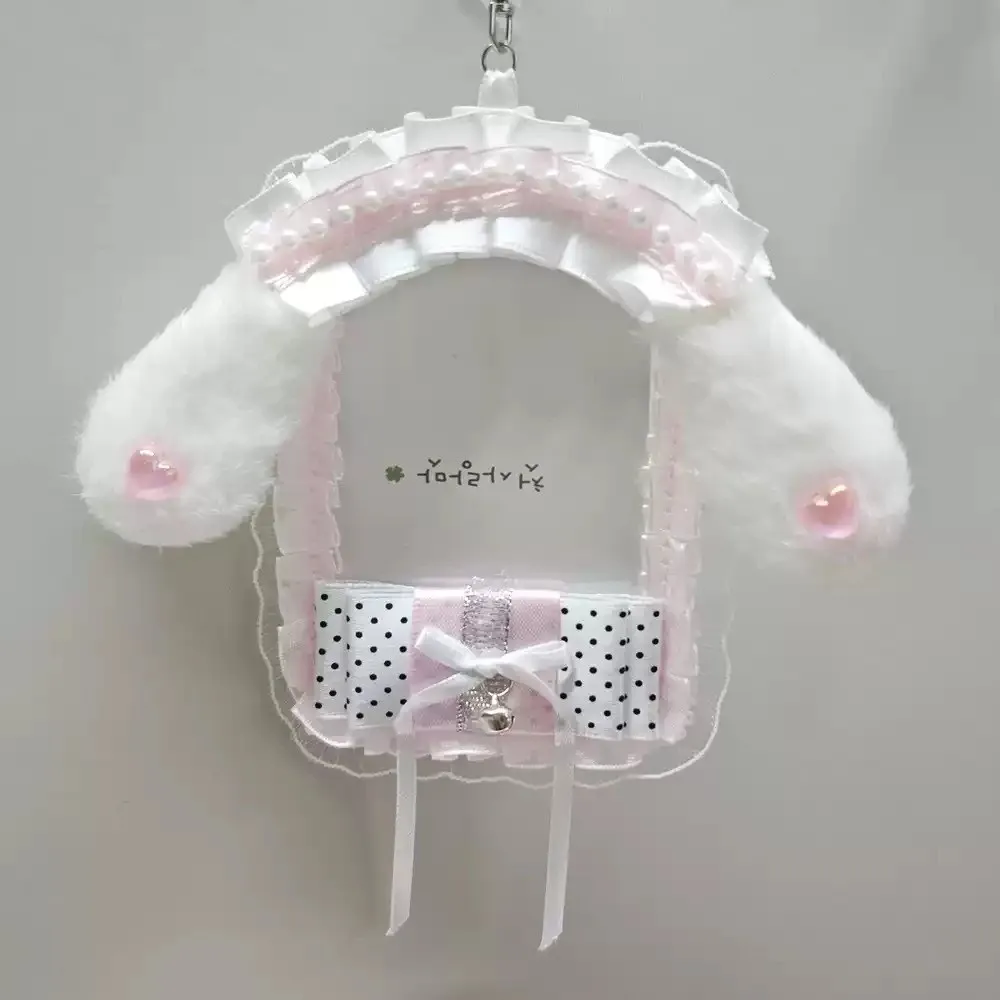Kawaii DIY Card Holder Lolita Anime Lace Photocard Case Idol Display Handmade Photo Protector Case Card