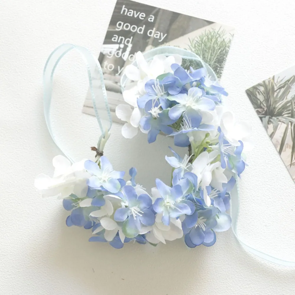 Garland and Wrist Corsage Wedding Ivory for Bride Accessories Marriage Corsage for Bride Valentine‘ s Day and Head Decoration