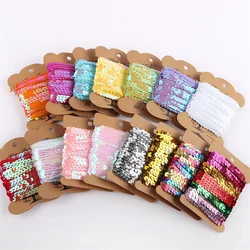 10Yard/Roll New Colored Bead Strip Ribbon Can Be Used For DIY Stage Clothing Sequin Lace Accessories