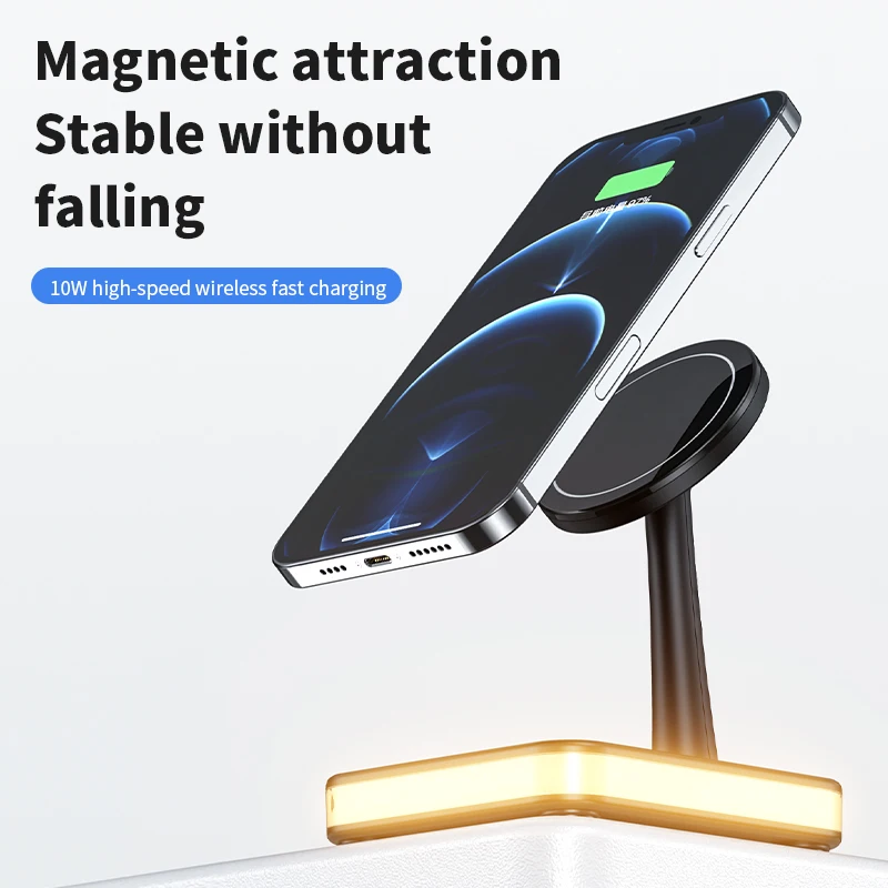 for Magsafe Magnetic Wireless Charger Bracket for iPhone for AirPods Pro Stand Holder Wired Charging Dock Base for Android Phone