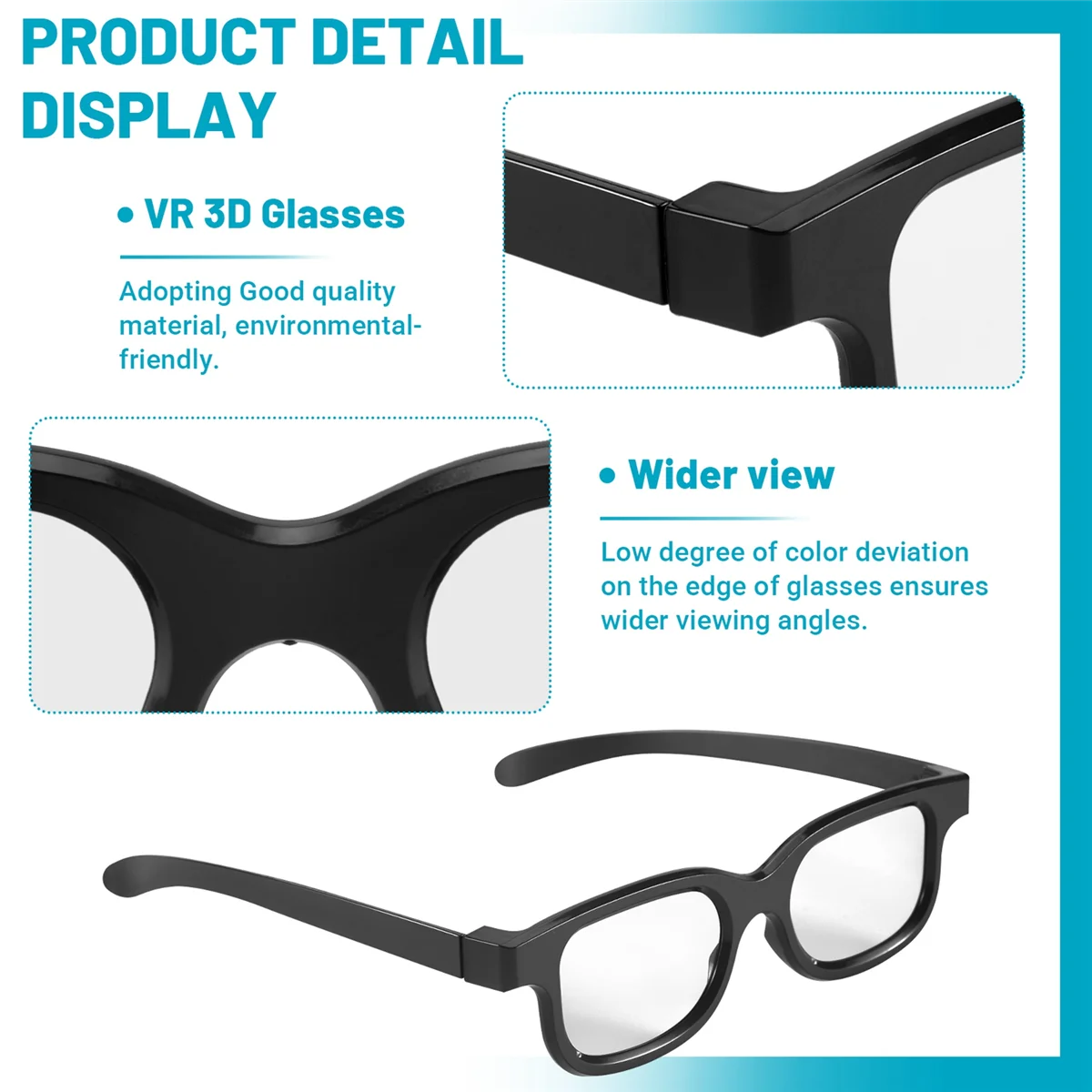 4Pcs Polarized Passive 3D Glasses for Cinema IMIX Screen HOT