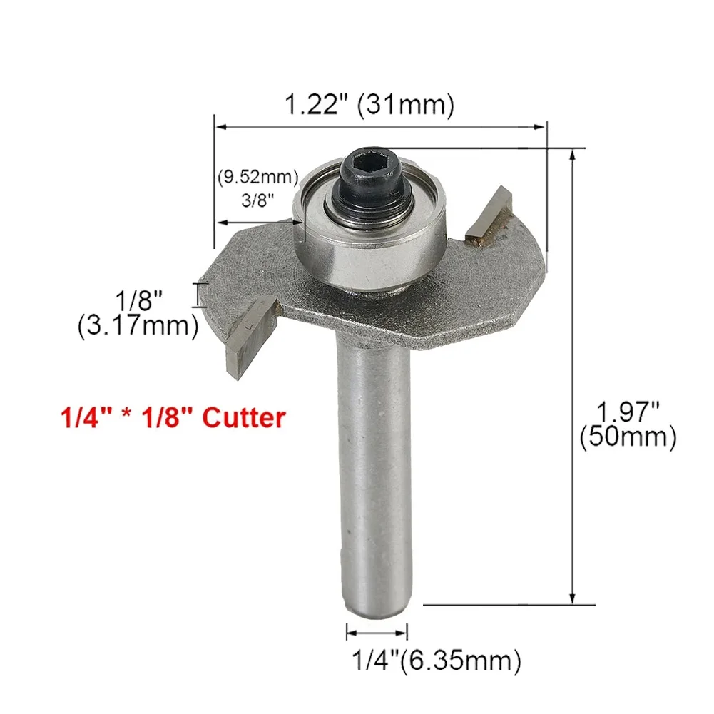 T Slot T Slot Cutter Router Bit Arcade T Slot 1/8\