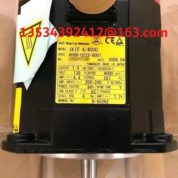 

Для серводвигателя Fanuc A06B-0223-B001 б/у A06B-0223-B001