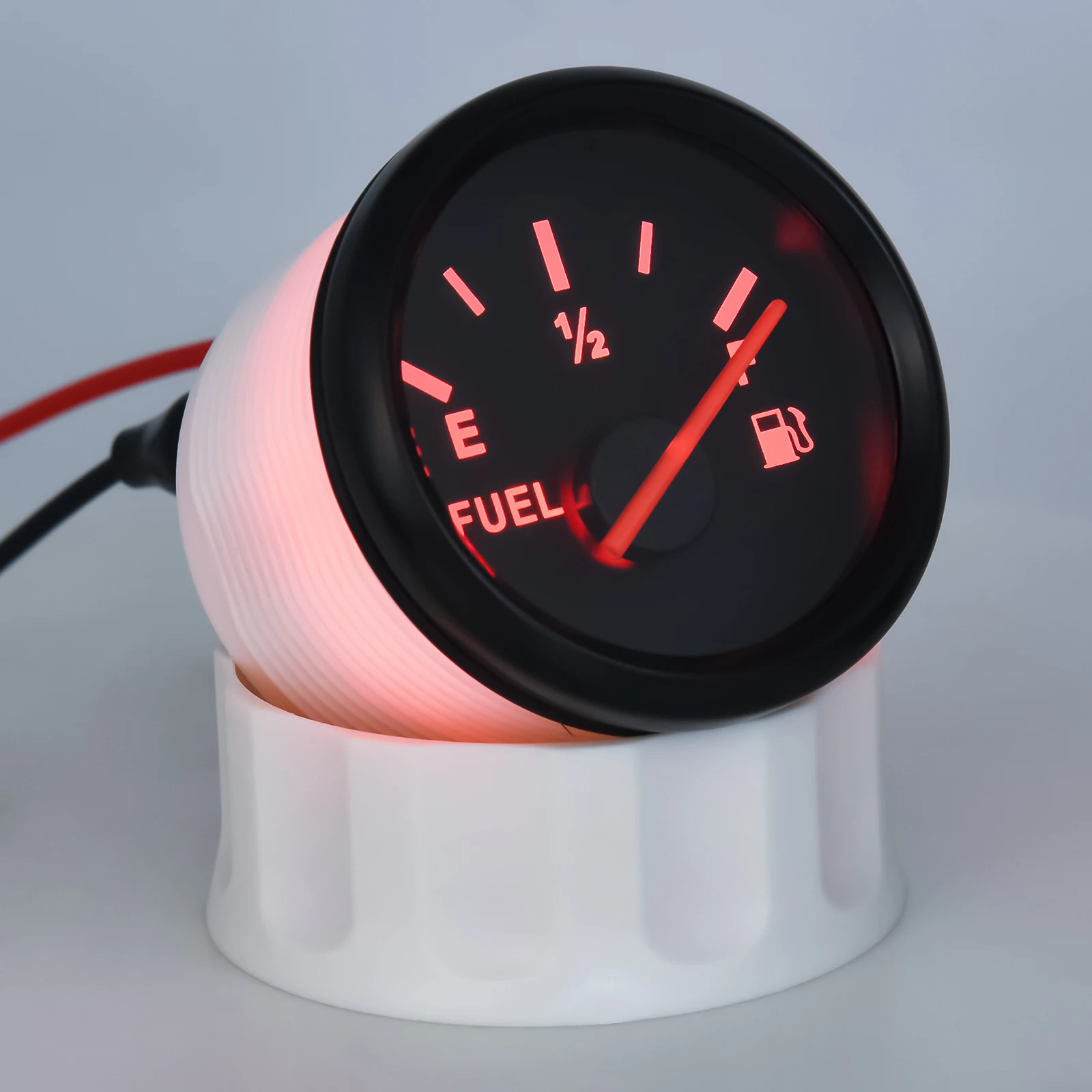 52mm Kraftstoffs tand anzeige rote Hintergrund beleuchtung Zeiger Öltank zähler Auto Marine Boot Auto 12V 24V mit Sensoren Kraftstoff tank Füllstand anzeige verwendet – Detail 10
