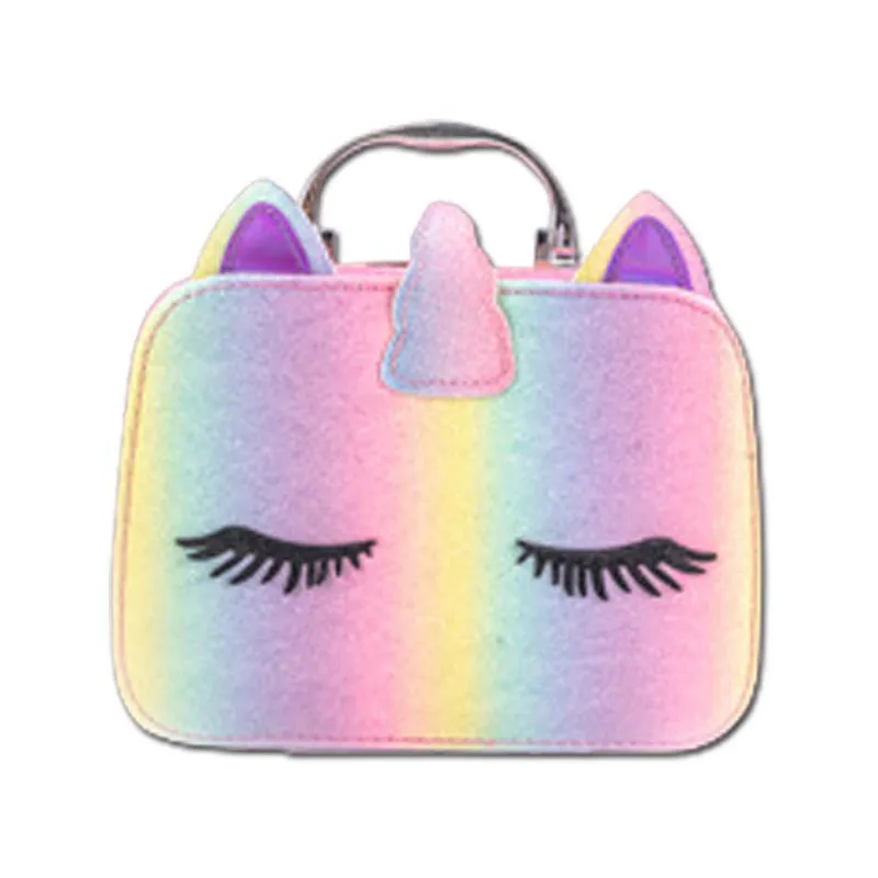 Set di giocattoli principeschi per ragazze Set completo Cosmetici portatili Strumenti di gioco di finzione Kit di simulazione del tavolo da bere per ragazze