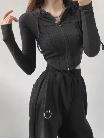 Women's Fitness Coat Hooded Cardigan Tight Quick-dry Sports Jacket Running Training Shirt Yoga Clothes Long Sleeve Sport Jacke