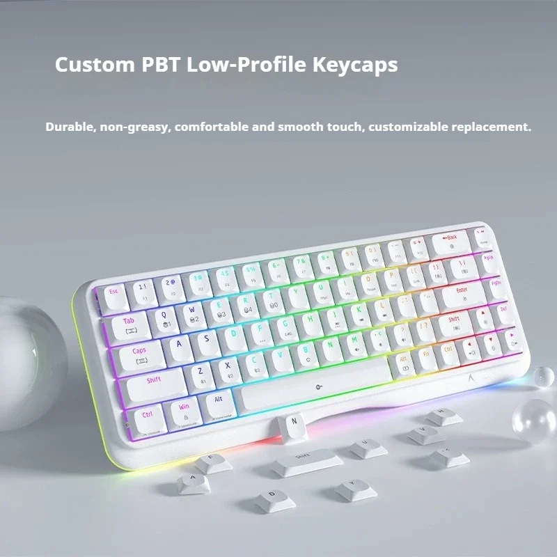 KEMOVE K68SE 有線メカニカルキーボード人間工学に基づいた RGB 68 キー PC ラップトップアクセサリービジネスオフィスミュートデザインキーボード Win Mac