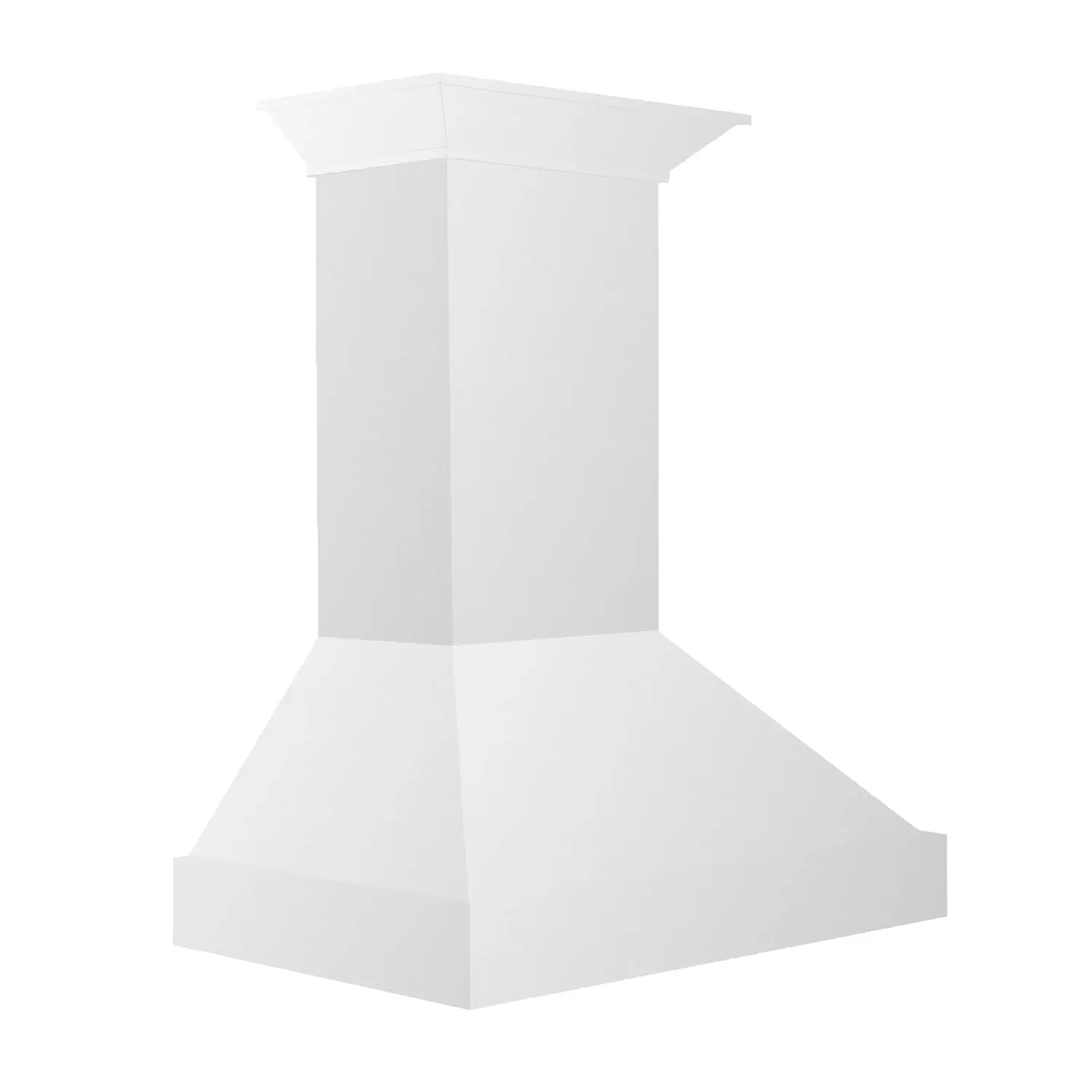 30 in. Wooden Wall Mount Range Hood in Smooth Bright White Finish (KBWW-30), Customized