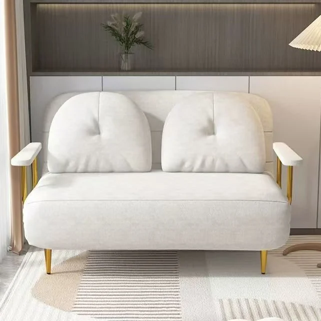Simple modern style furniture fabric soft living room sofa bed