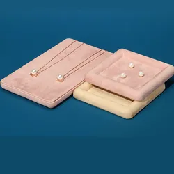 Diamond Velvet Jewelry Display Tray Ring Ear Studs Storage Tray Necklace Bracelet Pendant Storage Display Tray
