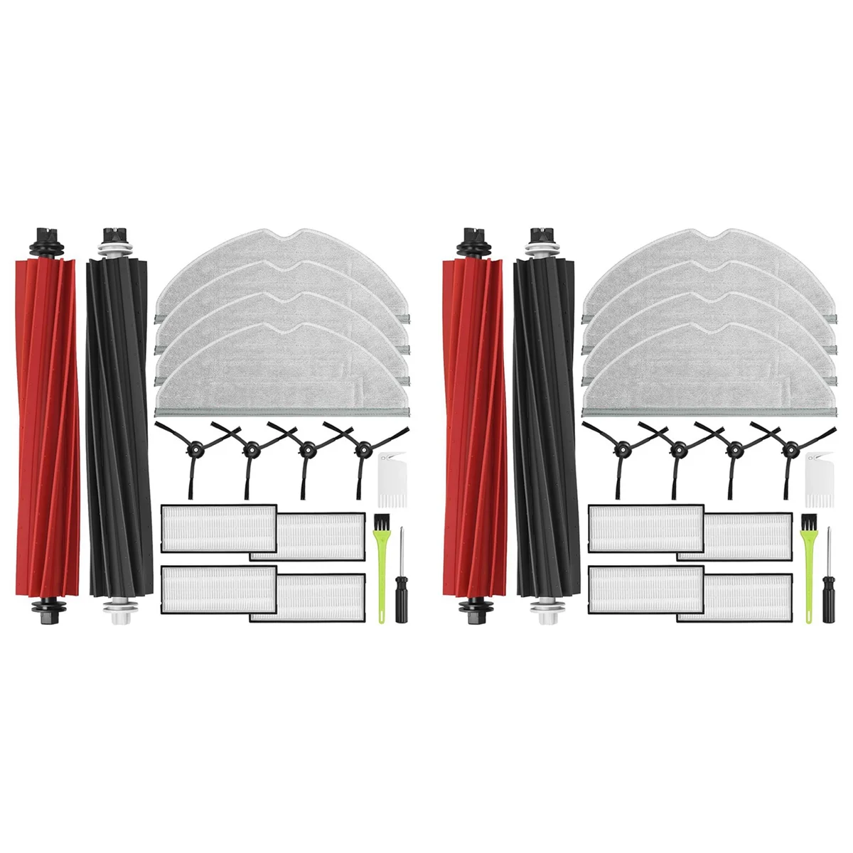 A005-2X pour Roborock S8 Pro Ultra Robot aspirateur double brosse principale brosse latérale filtre Hepa tissus de vadrouille pièces de rechange